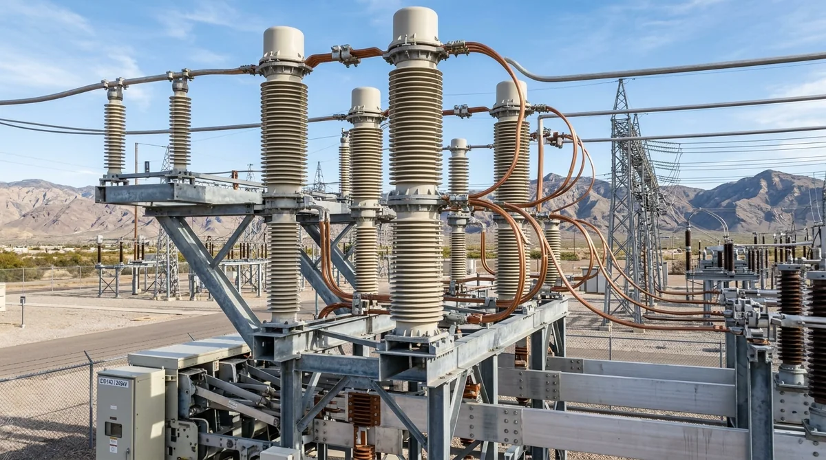 Substation structures and support steel fabricated by FabTek Industries