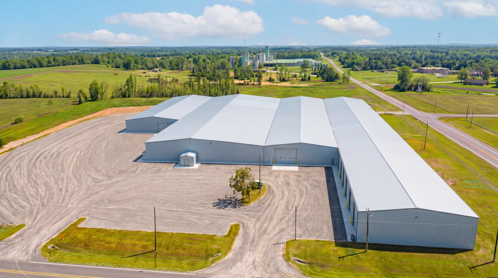 Aerial view of FabTek Industries' main production facility (Site 01) in Hazlehurst, Mississippi