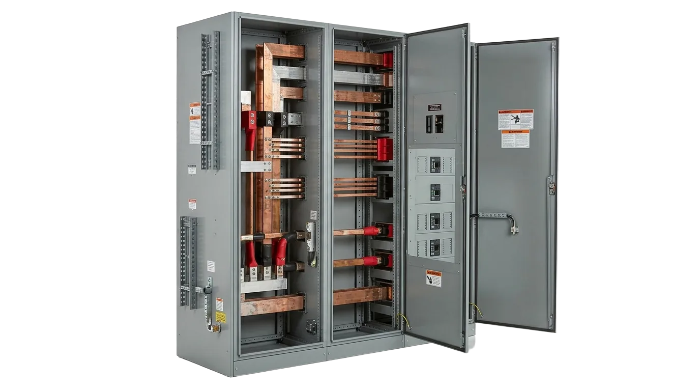 Bus duct distribution panel