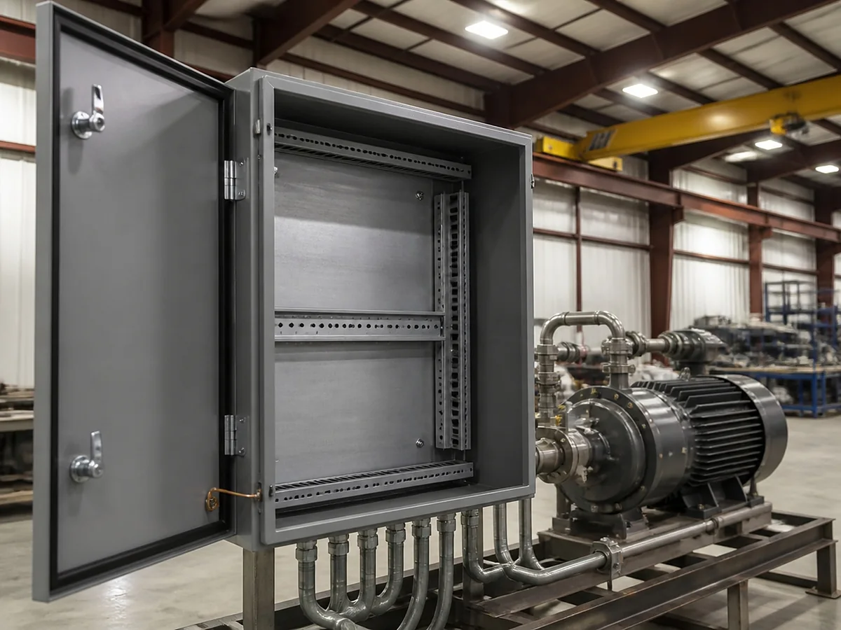 Control panel on the skid — FabTek Industries
