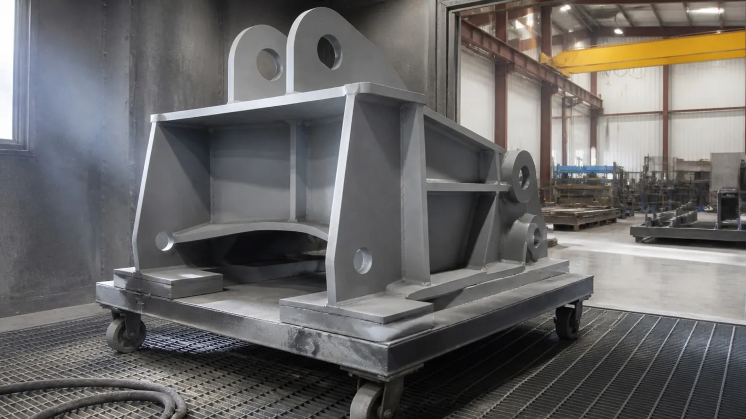 Abrasive blast before coating — FabTek Industries