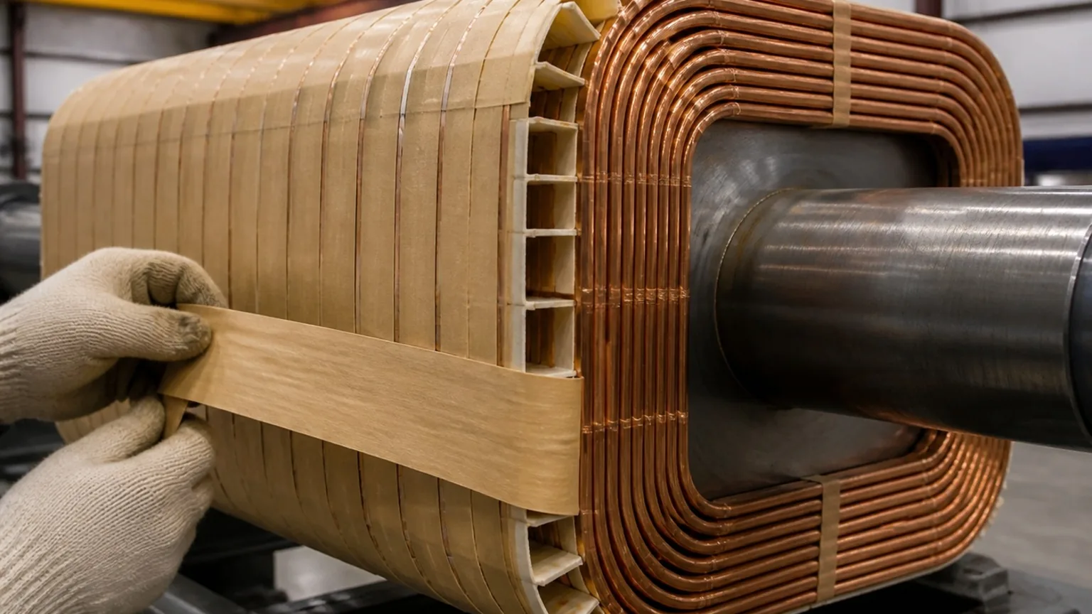 Tape-wrapping a winding — FabTek Industries