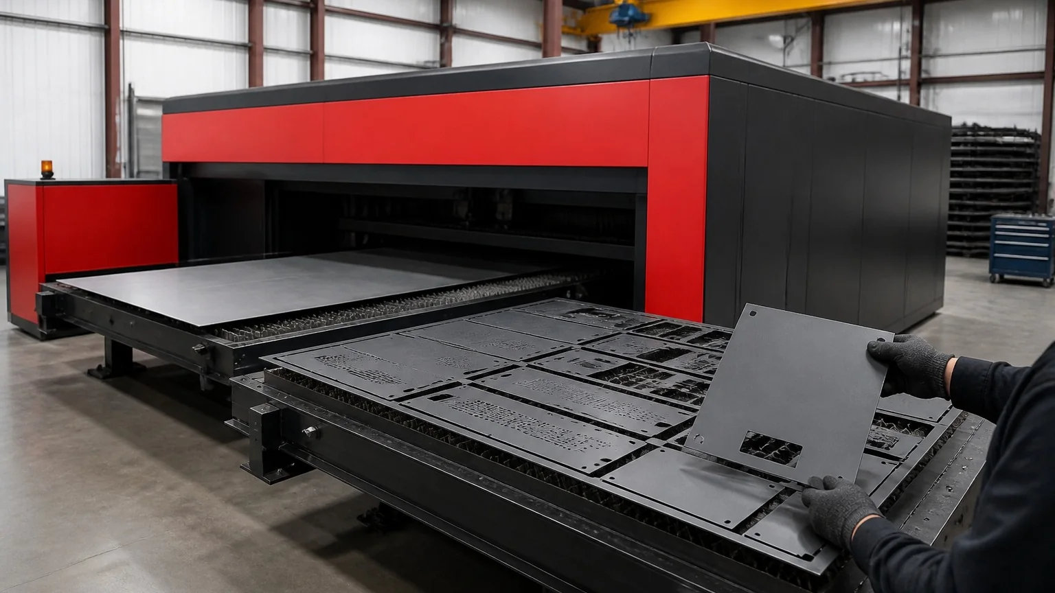 Sheet on the laser — Metal Cutting Services at FabTek Industries
