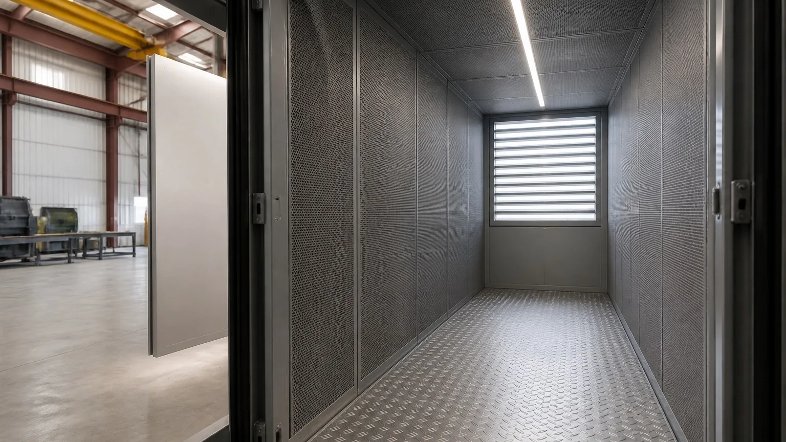 Acoustic-lined walk-in interior — FabTek Industries