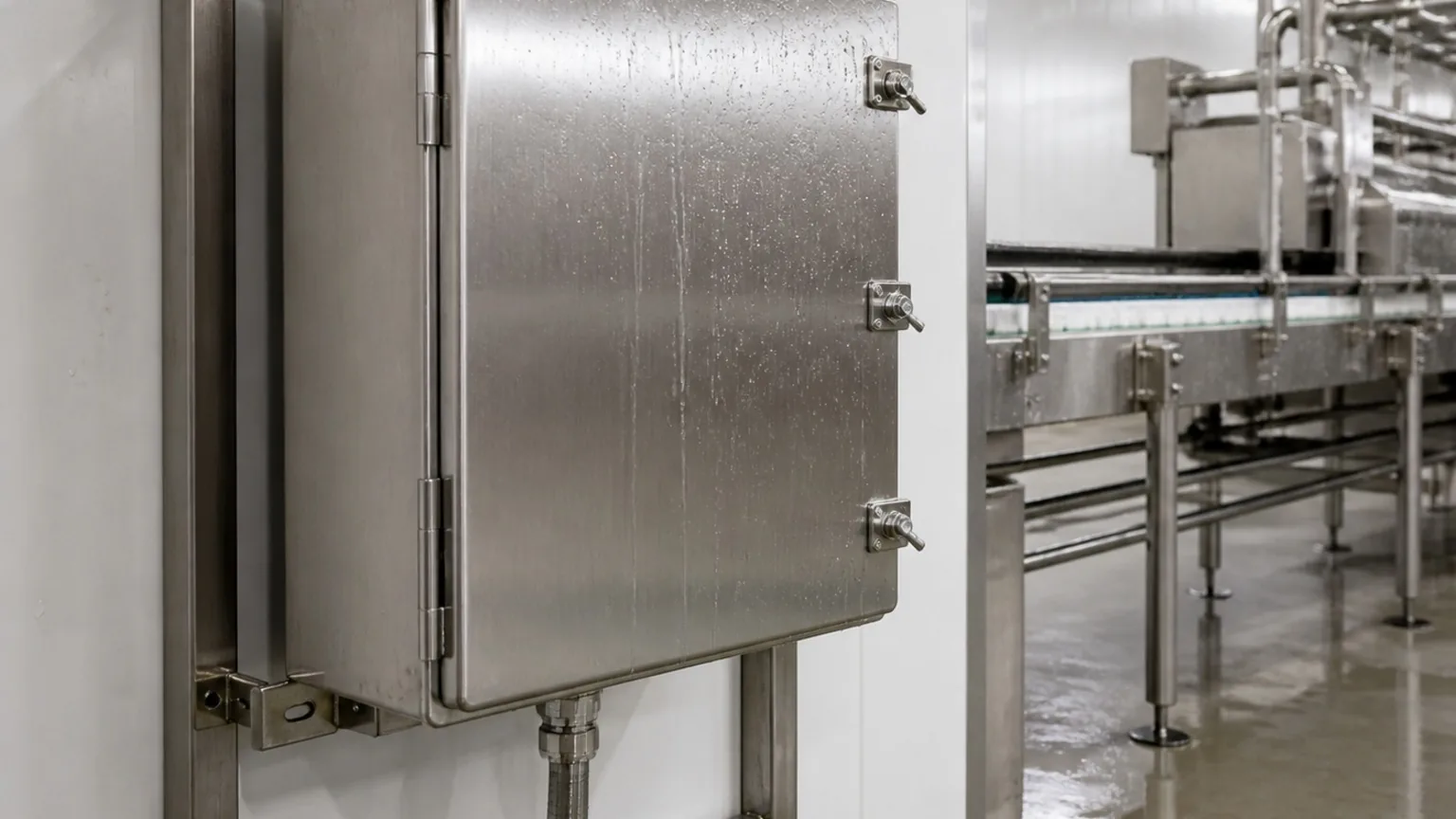 Wall-mounted in a washdown plant — FabTek Industries