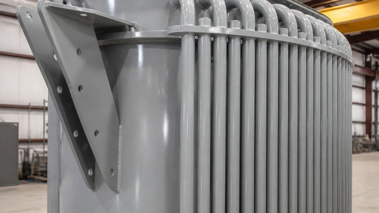 Pole hanger bracket and tube radiator bank — FabTek Industries