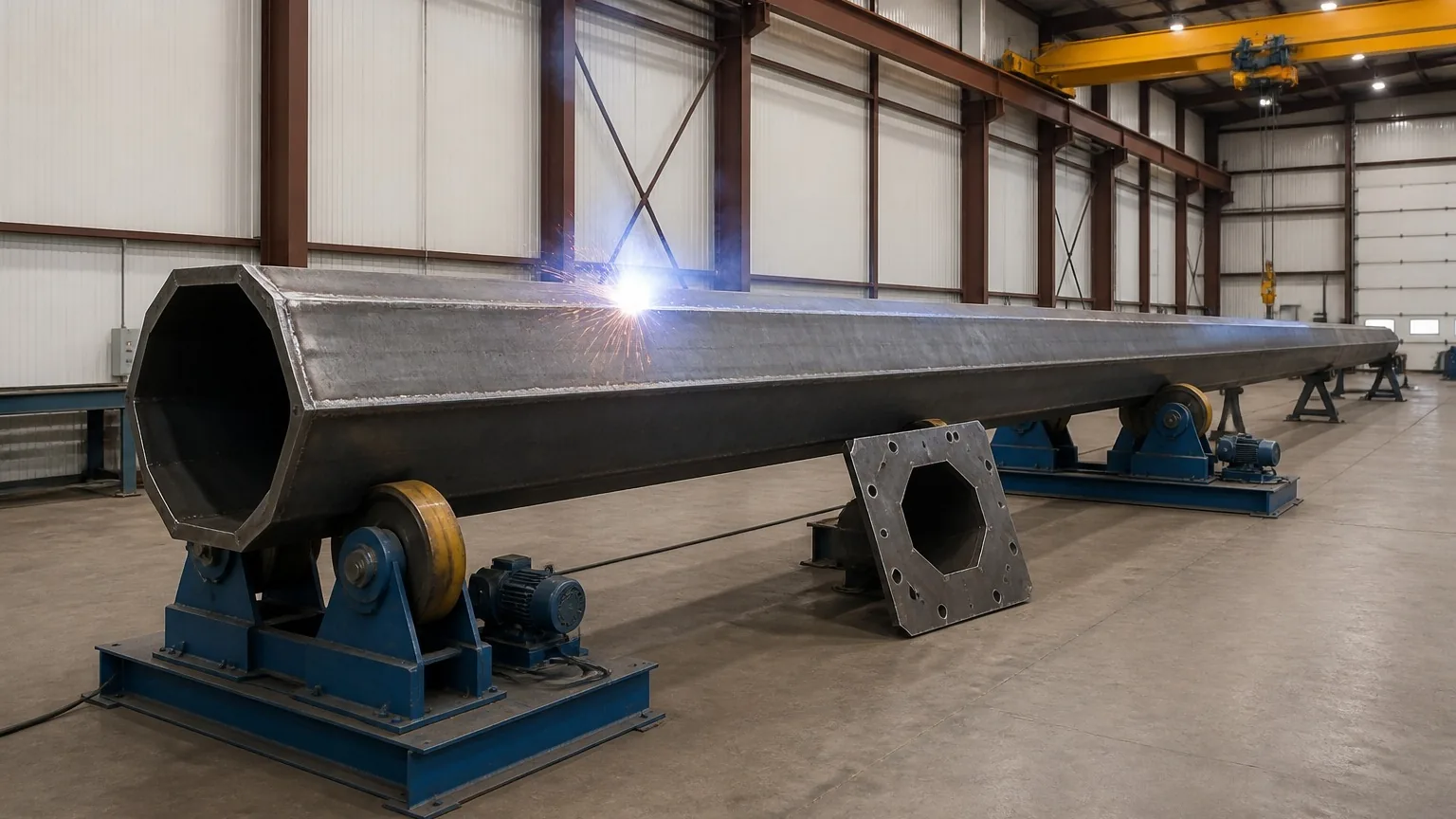 Seam welding a polygonal shaft — FabTek Industries