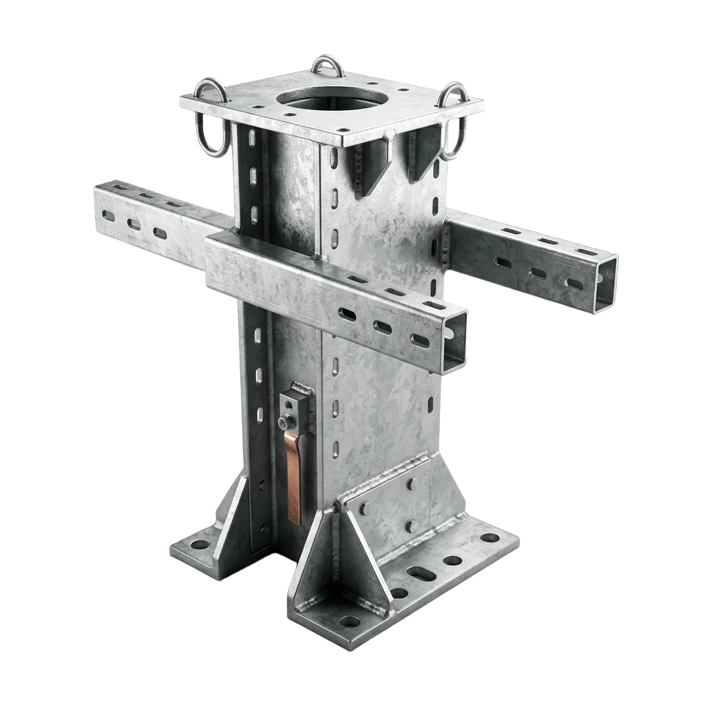 Equipment mounting steel