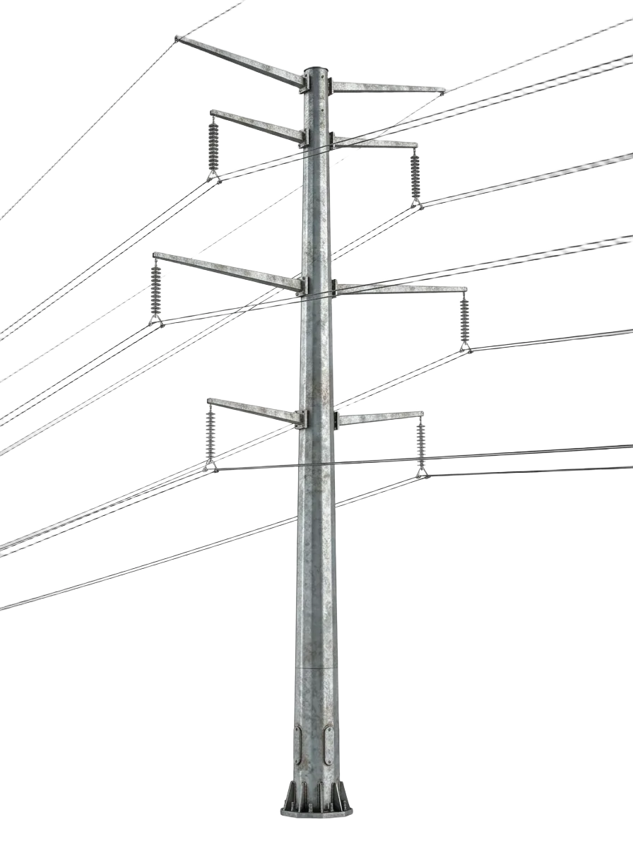 Tapered tubular pole